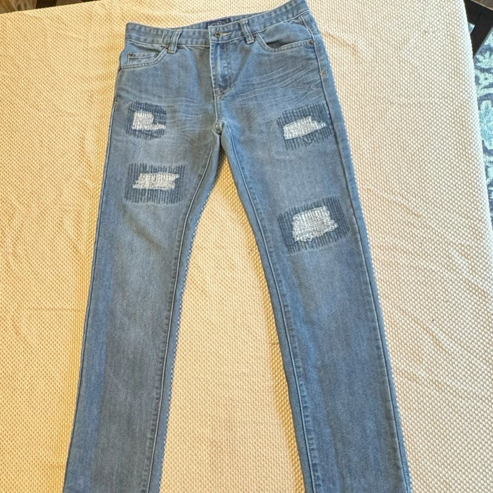 Lucky Brand Jeans Billy Straight Patchwork Jeans - Picture 2 of 5